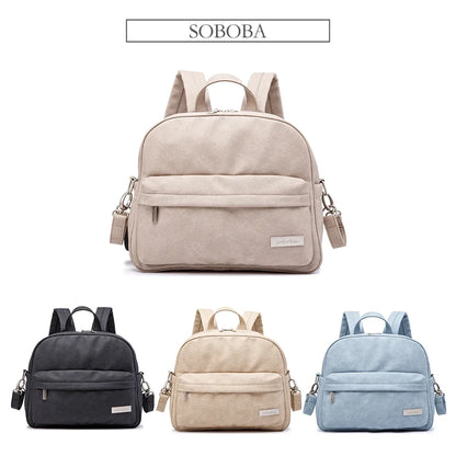 Soboba Diaper Backpack Waterproof Multi-Function Nappy Bag