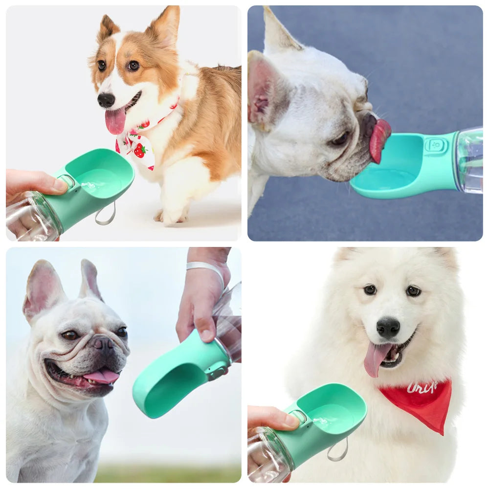 Portable Dog Water Bottle Leakproof with Drinking Bowl