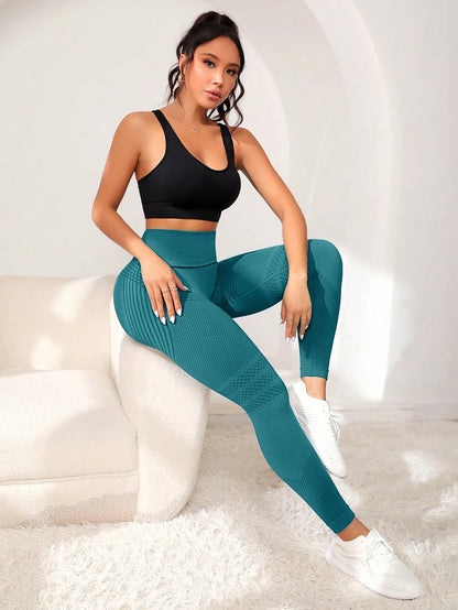 Women's High-Waist Yoga Leggings – Butt-Lifting Seamless Tights
