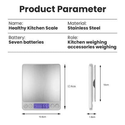 Digital Kitchen Scale – 3000g / 0.1g High Precision