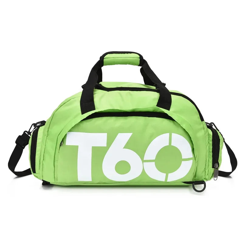 T60 Sports Gym Bag with Dry Wet Separation – Large Capacity