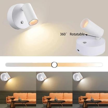 LED Cordless Wall Light – Magnetic, USB Rechargeable & Dimmable