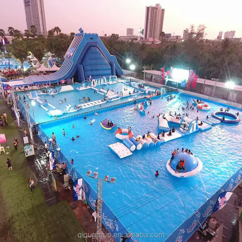 Inflatable Water Park with Pool