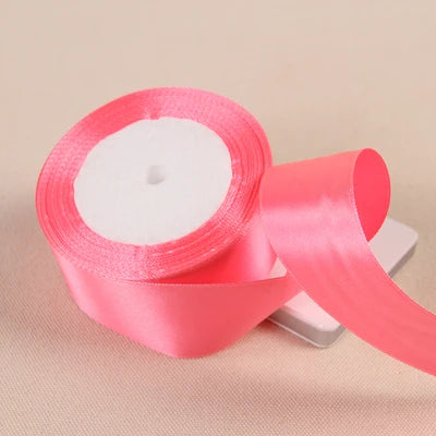 Silk Satin Ribbon – Multi-Size & Color for Wedding, Christmas & Party Decor