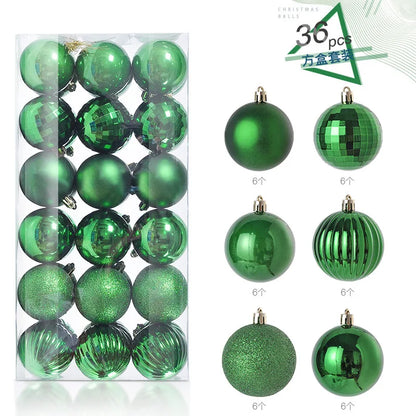 Christmas Ball Ornaments Set 24-36 Pcs – Tree Hanging Decorations