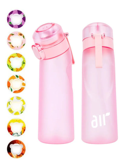 Portable Air Water Bottle with Straw and Flavor Pod