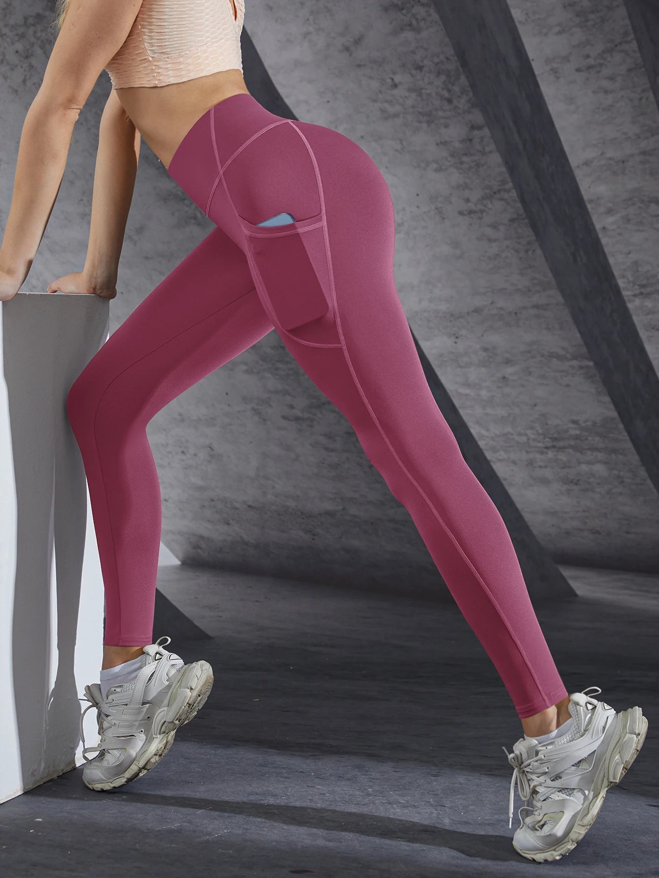 Women's High Waist Leggings with Pockets – Push Up Yoga Pants
