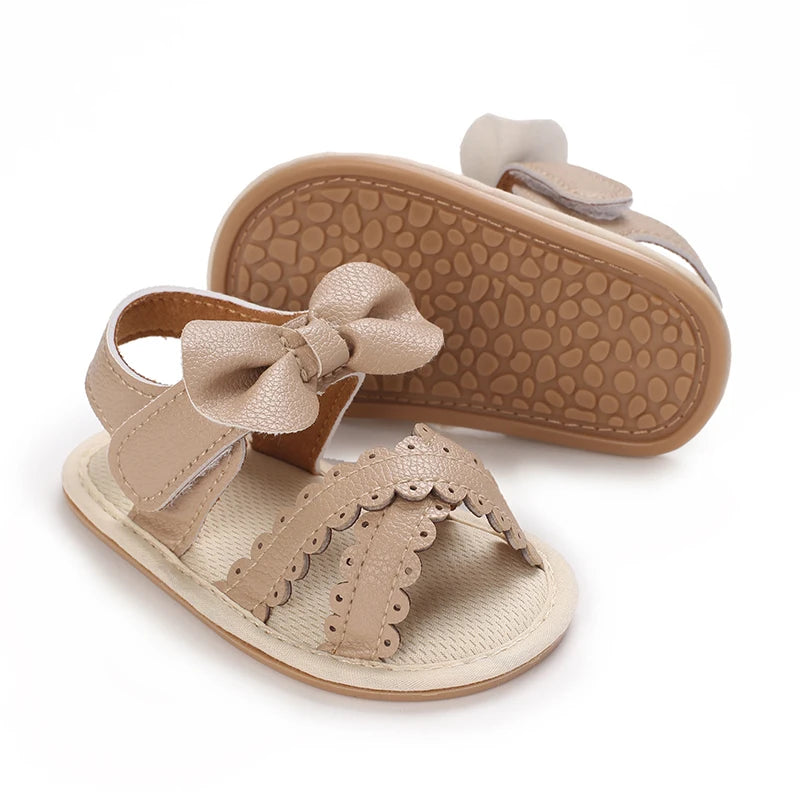 Baby Girl Tassel Sandals – Non-Slip Flat Princess Shoes