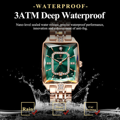 Poedagar Luxury Women's Quartz Watch – Waterproof Date Steel