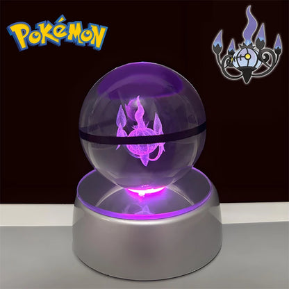 Pokémon 3D Crystal Poké Ball Night Light with LED Base