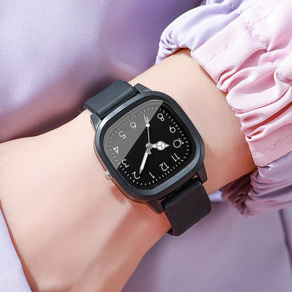 Women's Silicone Band Quartz Watch Set – Casual Style