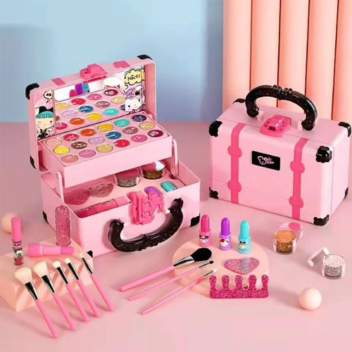 Kids Pretend Play Makeup Set – Princess Beauty Toy Suitcase