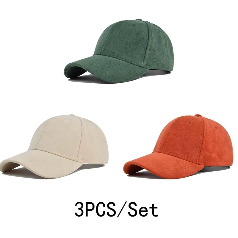 Solid Color Baseball Cap – Unisex Retro Adjustable Hat