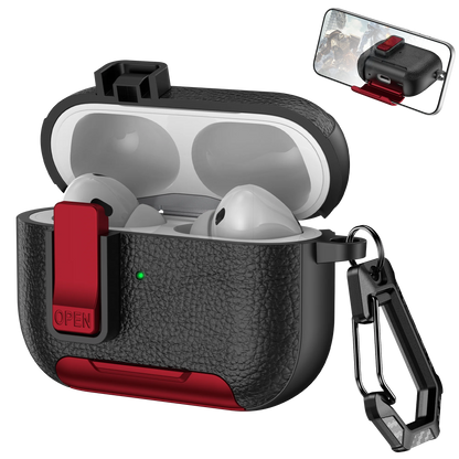 AirPods Case with Phone Holder Clip & Carabiner – Fits AirPods 1/2/3/Pro/Pro 2/Pro 3/4