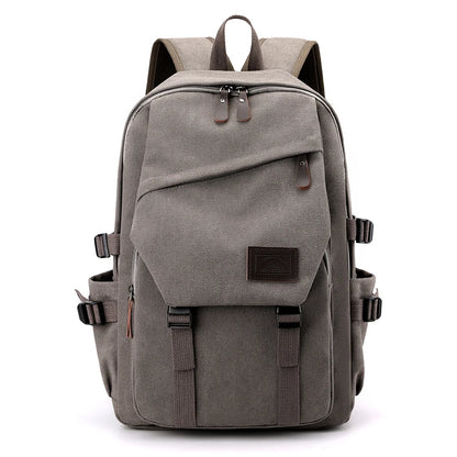 Large Capacity Canvas Travel Backpack for Men
