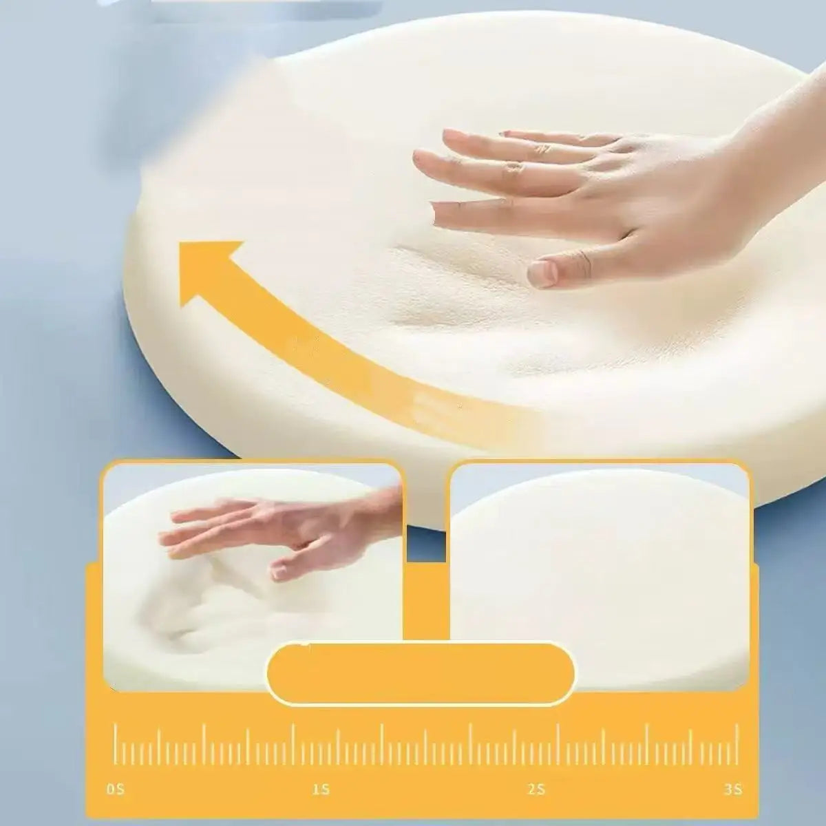 Memory Foam Round Chair Cushion – Anti-Slip Seat Pad