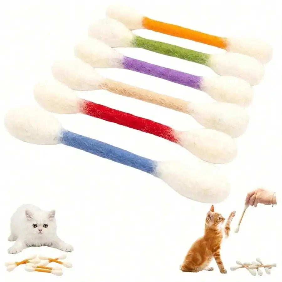 Catnip Plush Dumbbell Cat Toy – Soft Caterpillar Kick & Chew Toy