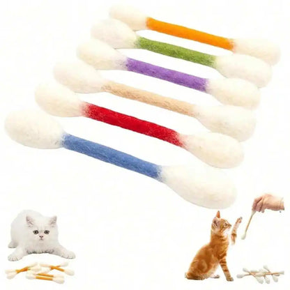 Catnip Plush Dumbbell Cat Toy – Soft Caterpillar Kick & Chew Toy