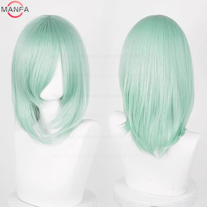 Anime Cosplay Bob Wig with Bangs – 40cm Heat Resistant, 54 Colors