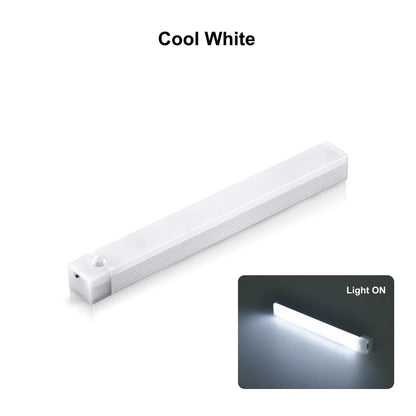 Motion Sensor LED Night Light Strip – USB Rechargeable Cabinet Bar Lamp