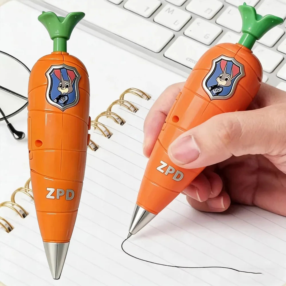 Disney Zootopia Judy Hopps Carrot-Shaped 2-in-1 Voice Recorder Ballpoint Pen