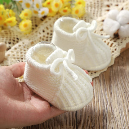Baby Knit Booties – Soft Sole Anti-Slip First Walker Shoes 0-18M