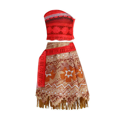 Moana Princess Costume Dress for Girls