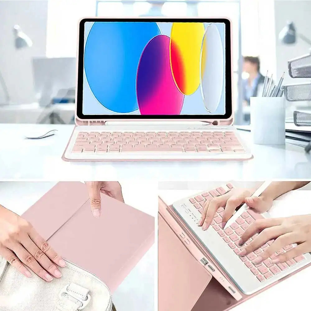 iPad Keyboard Case with Backlight & Touchpad – All Models