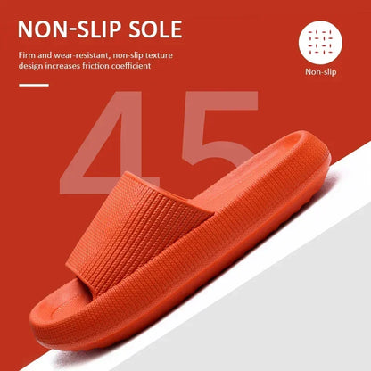 Cloud Slide Slippers – EVA Thick Sole, Height Increasing, Indoor Home