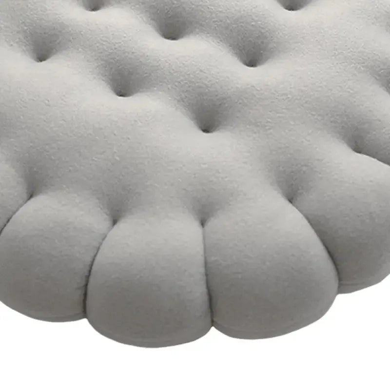 Biscuit Shape Seat Cushion – Cute Soft Thick Floor Pillow for Home & Balcony
