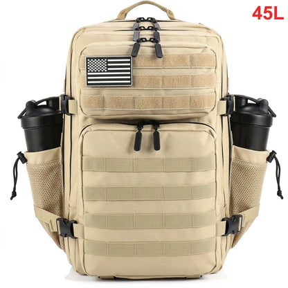 45L Tactical Backpack – Waterproof Military Hiking Bag