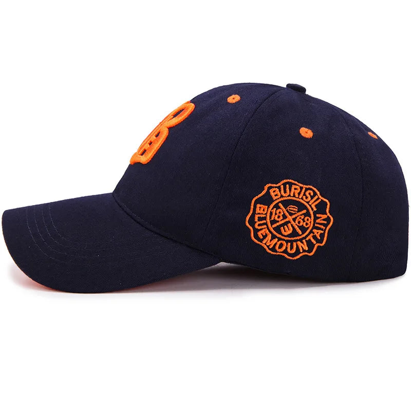 Embroidered Cotton Snapback Baseball Cap – Unisex