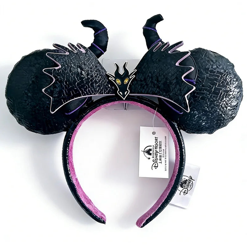 Disney Princess Minnie Ears Headband – Sequin Bow Hair Hoop