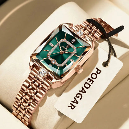 Poedagar Luxury Women's Quartz Watch – Waterproof Date Steel