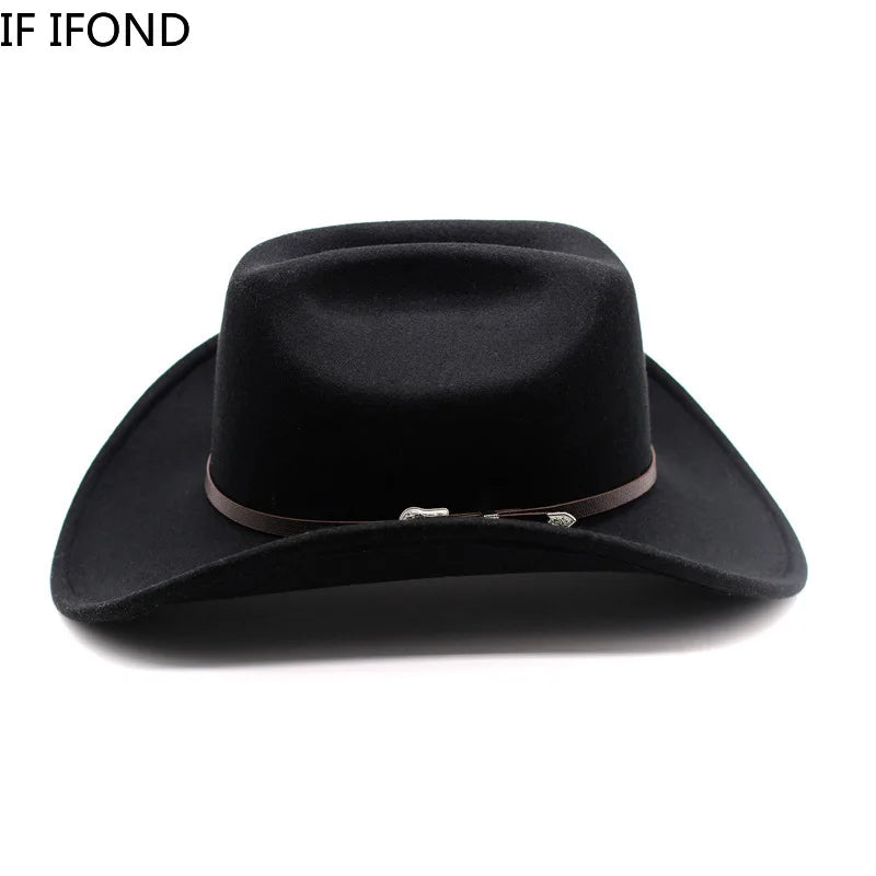 Cowboy Hat – Unisex Vintage Western Wide Brim Hat