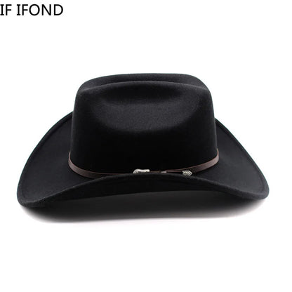 Cowboy Hat – Unisex Vintage Western Wide Brim Hat