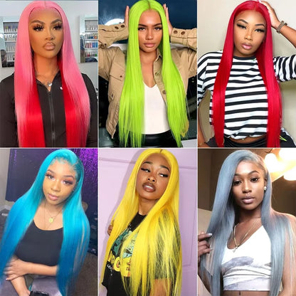 613 Blonde Straight Human Hair Wig – 13x6 & 13x7 HD Lace Front, 18–30 Inches
