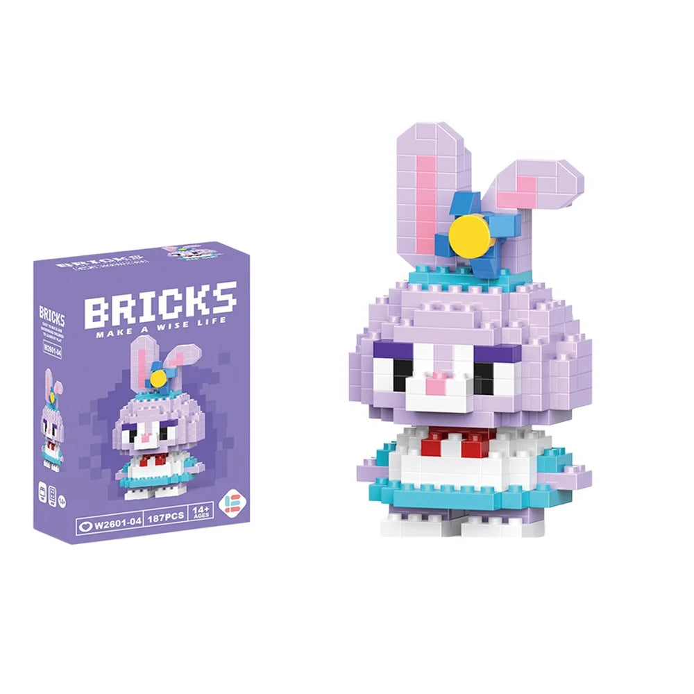 Cartoon Character Mini Building Blocks Set – DIY Brick Figures