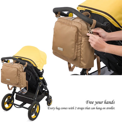Soboba Large Capacity Diaper Bag Backpack – Waterproof Travel Mom Bag