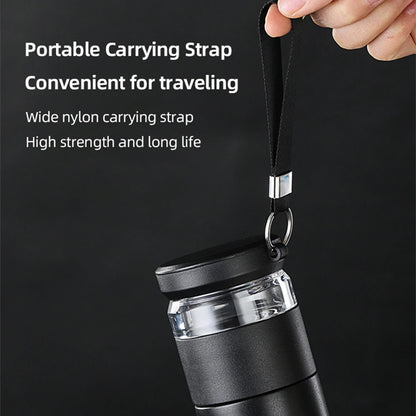 Tea Infuser Travel Mug – 500ml Insulated Stainless Steel Vacuum Flask