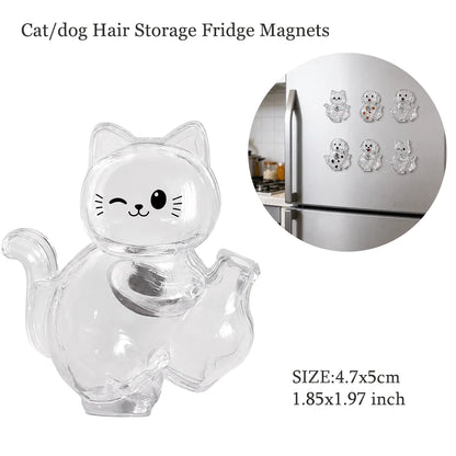 Pet Hair Memorial Keychain – Transparent Dog & Cat Pendant