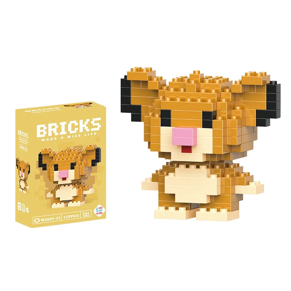Cartoon Character Mini Building Blocks Set – DIY Brick Figures