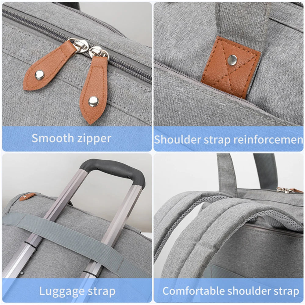 Large Diaper Bag Backpack – Maternity Nappy Bag with Pacifier Pouch