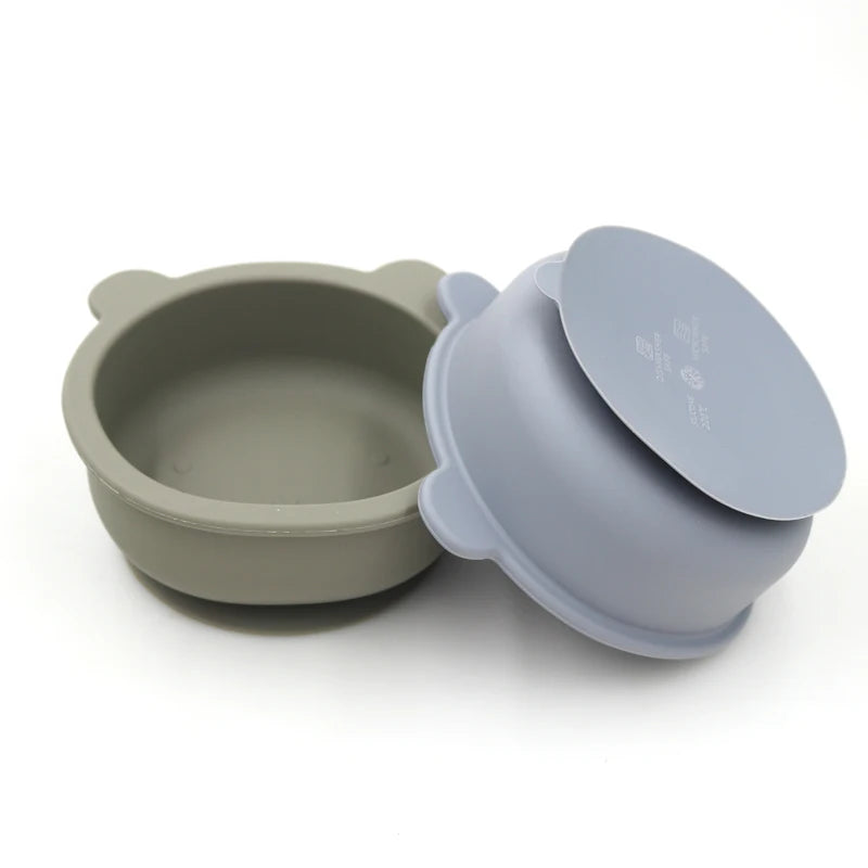 Bear Shape Silicone Baby Suction Bowl 300ml