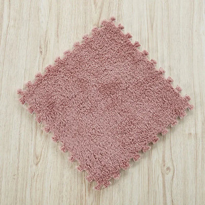 Soft Plush Interlocking Foam Puzzle Floor Mat Tiles