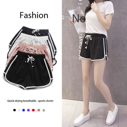 Women's Casual Athletic Shorts – Loose Mid-Waist Yoga & Summer Shorts