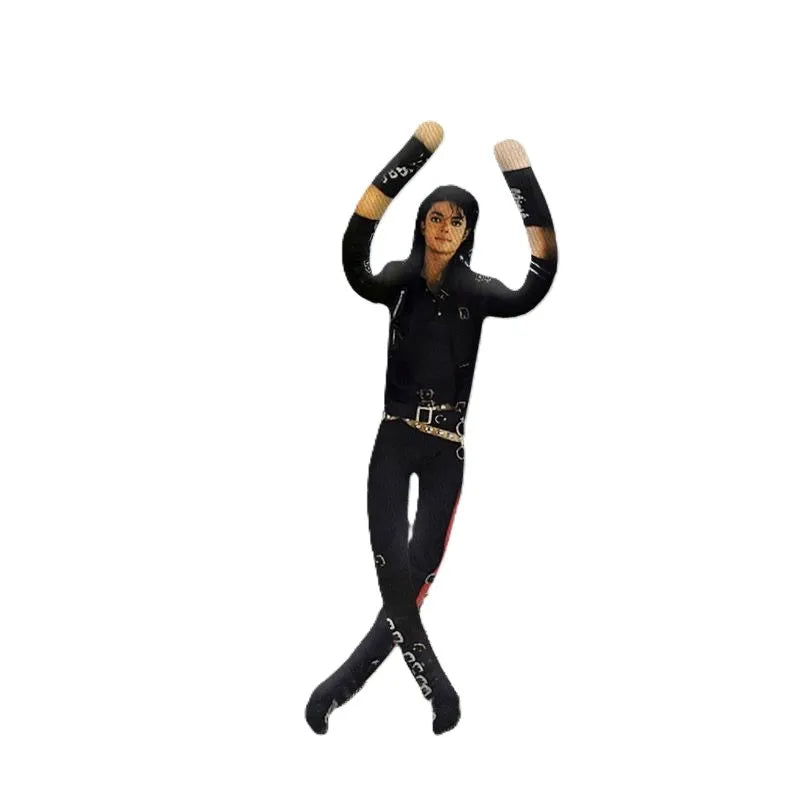 Michael Jackson Poseable Plush Figure Doll 28cm – Collectible Room Decor