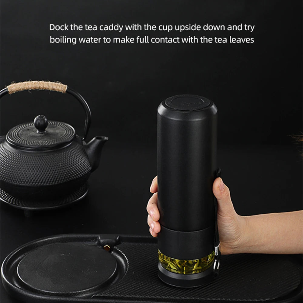 Tea Infuser Travel Mug – 500ml Insulated Stainless Steel Vacuum Flask