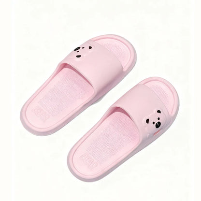 Cartoon Bear Indoor Slippers – Lightweight Soft EVA Slides for Women