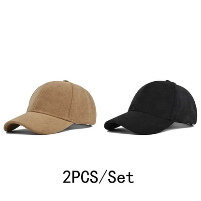 Solid Color Baseball Cap – Unisex Retro Adjustable Hat